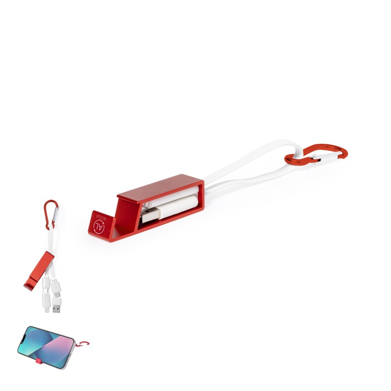Pek - Anschluss Micro USB, Typ C und Lightning 5V DC 2.4A | Reclycling Aluminium