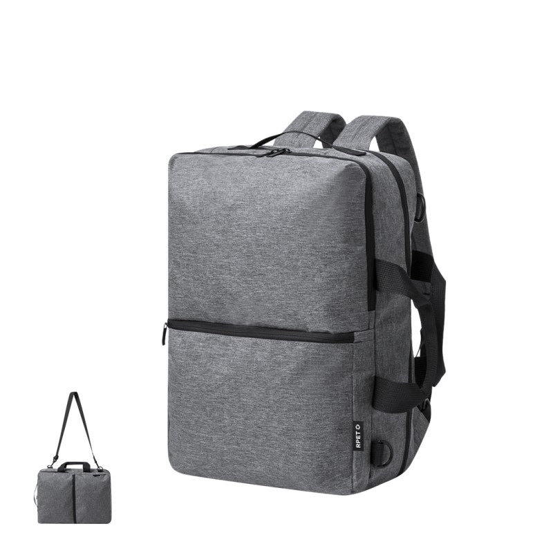 Makarzur - Gepolsterte Laptoptasche. Gepolsterter Rücken und Schultergurte | Polyester 600D RPET