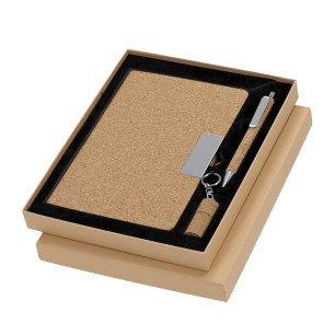 Patrick - Bloc Notes Couverture Rigide. 80 Feuilles. Stylo. Clé USB 16
