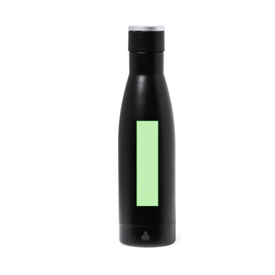 Datiford - Bidon Thermique Acier Inox Recyclé. 500 ml, Bloc Polyester 