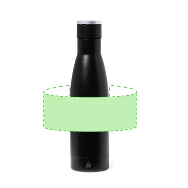 Datiford - Bidon Thermique Acier Inox Recyclé. 500 ml, Bloc Polyester 