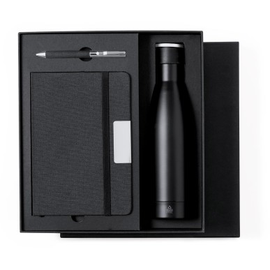 Datiford - Bidon Thermique Acier Inox Recyclé. 500 ml, Bloc Polyester 