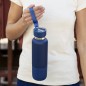 Flautrok - 500 ml. Trinkbecher PP 300 ml. Schlüsselband Inklusive | Rostfreier Stahl