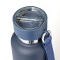 Flautrok - 500 ml. Trinkbecher PP 300 ml. Schlüsselband Inklusive | Rostfreier Stahl