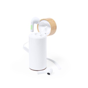 Lac - 4500 mAh. USB Ausgang. Typ C Ausgänge und Eingang. Bluetooth Anschluss. Batterie 30 mAh | Bambus/ ABS