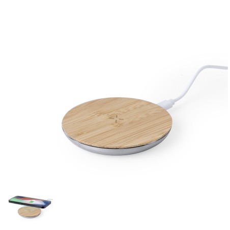 Sutmy - Drahtlos 15W | Reclycling Aluminium/ Bambus
