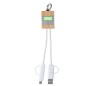 Desak - Anschluss Micro USB, Typ C und Lightning 5V DC 2.4A | Reclycling Aluminium/ Bambus Desak - Anschluss Micro USB, Typ C und Lightning 5V DC 2.4A | Reclycling Aluminium/ Bambus