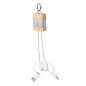 Desak - Anschluss Micro USB, Typ C und Lightning 5V DC 2.4A | Reclycling Aluminium/ Bambus Desak - Anschluss Micro USB, Typ C und Lightning 5V DC 2.4A | Reclycling Aluminium/ Bambus