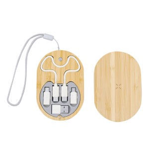 Eliot - Drahtlos 15W. Ladegerätkabel Set Inklusive. Geeignet für die datenübertragung. Anschluss Micro USB, Typ C und Lightning 