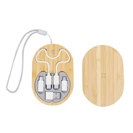 Eliot - Drahtlos 15W. Ladegerätkabel Set Inklusive. Geeignet für die datenübertragung. Anschluss Micro USB, Typ C und Lightning 