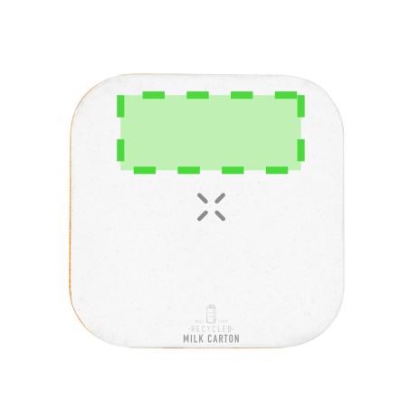 Sucrep - Drahtlos 15W. 1 Salida USB y 1 Salida Tipo C | Recycelte Milchkartons/ Bambus