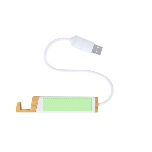 Kartip - 1 Typ C Hub. 2 Hubs USB 2.0 | Recycelte Milchkartons/ Bambus