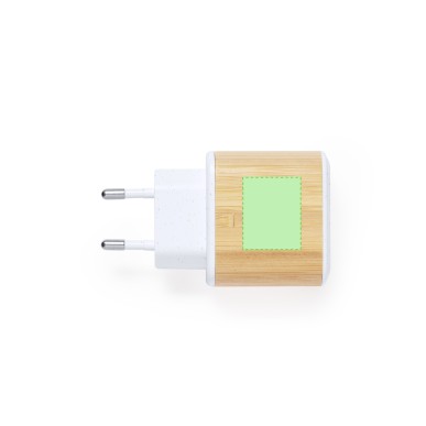 Sugax - Schnelle Aufladung. 1 USB Ausgäng und 1 Typ C Ausgang | Weizen