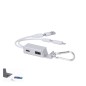 Leony - 1 Typ C Hub. 1 Hub USB 2.0. Anschluss Micro USB, Typ C und Lightning 5V DC 2A | Reclycling Aluminium