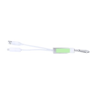 Leony - 1 Typ C Hub. 1 Hub USB 2.0. Anschluss Micro USB, Typ C und Lightning 5V DC 2A | Reclycling Aluminium
