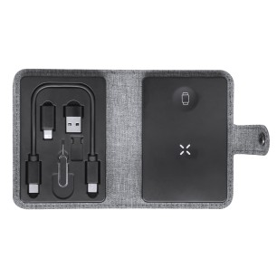 Zakary - Drahtlos 15W. Ladegerätkabel Set Inklusive. Geeignet für die datenübertragung. Anschluss Micro USB, Typ C und Lightning