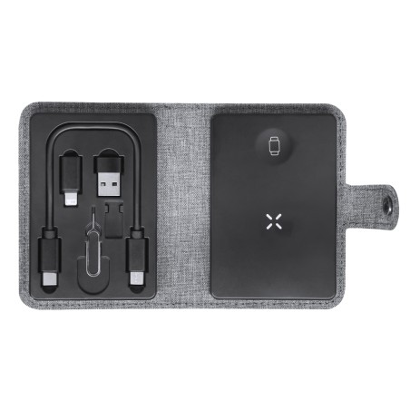 Zakary - Drahtlos 15W. Ladegerätkabel Set Inklusive. Geeignet für die datenübertragung. Anschluss Micro USB, Typ C und Lightning