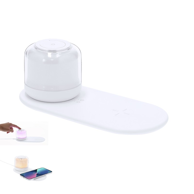 Reginal - 12 Leds. 2 Lichtpositionen. Einstellbare Lichtintensität. Drahtlos Ladegerät 15W. USB Anschluss. Batterie 600 mAh