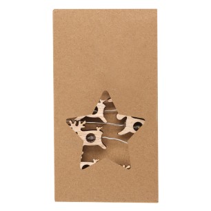 Plentox - 20 Leds. 2 AA Batterien Nicht im Lieferumfang | Holz