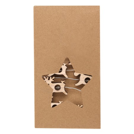 Plentox - 20 Leds. 2 AA Batterien Nicht im Lieferumfang | Holz