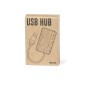 Layais - 1 Port Type C. 2 Ports USB 2.0 | Bambou/ Extrait Marbre