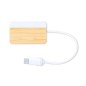 Layais - 1 Port Type C. 2 Ports USB 2.0 | Bambou/ Extrait Marbre