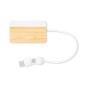 Layais - 1 Port Type C. 2 Ports USB 2.0 | Bambou/ Extrait Marbre