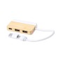 Layais - 1 Port Type C. 2 Ports USB 2.0 | Bambou/ Extrait Marbre