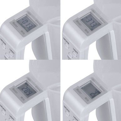 Plazix - 1 L. Max 5 Kg. Knopfzelle Inklusive | PP/ ABS