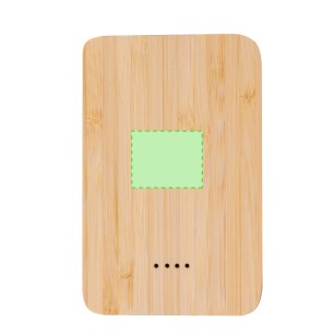 Newin - 5000 mAh. 2 USB Ausgänge. Typ C Ausgänge und Eingang | Reclycling Aluminium/ Bambus