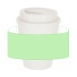 Cosmor - Verre PP, 370 ml. Bloc Paille de Blé/ PP, Couverture Flexible. 70 Feuilles. Stylo Paille de Blé/ PP