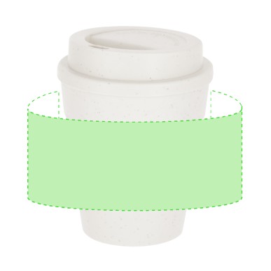 Cosmor - Verre PP, 370 ml. Bloc Paille de Blé/ PP, Couverture Flexible