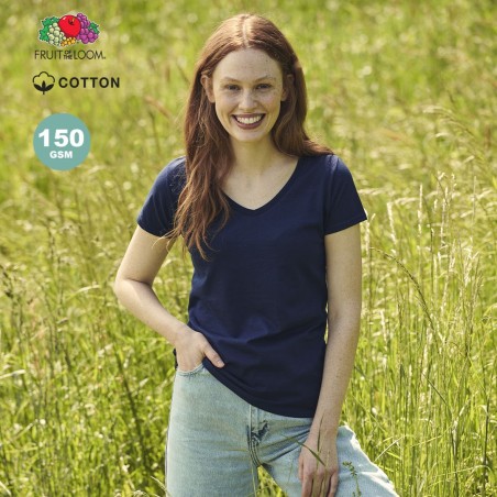 Achetez T-Shirt Femme Couleur Iconic V-Neck pas cher sur Amc Pub