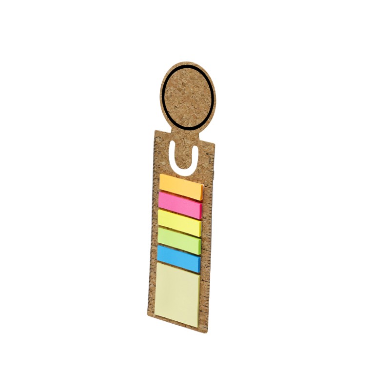 Rusnik - 13 cm und 5". 15 Haftnotizen 4 x 4,45 cm. 75 Mini Haftnotizen 1,2 x 4,5 cm | Kork
