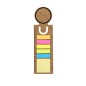Rusnik - 13 cm und 5". 15 Haftnotizen 4 x 4,45 cm. 75 Mini Haftnotizen 1,2 x 4,5 cm | Kork