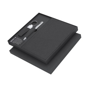 Meryl - Bloc Notes Couverture Rigide. 80 Feuilles. Stylo. Porte-Clés |