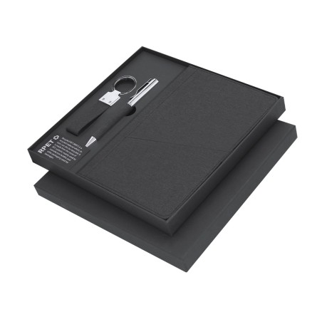 Meryl - Bloc Notes Couverture Rigide. 80 Feuilles. Stylo. Porte-Clés |