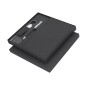 Meryl - Bloc Notes Couverture Rigide. 80 Feuilles. Stylo. Porte-Clés | Polyester 300D RPET/ Métal