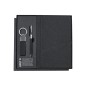 Meryl - Bloc Notes Couverture Rigide. 80 Feuilles. Stylo. Porte-Clés | Polyester 300D RPET/ Métal