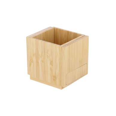 Deblik - Tasse Wärmer. Drahtlos 15W. Anschluss USB und Typ C | Bambus