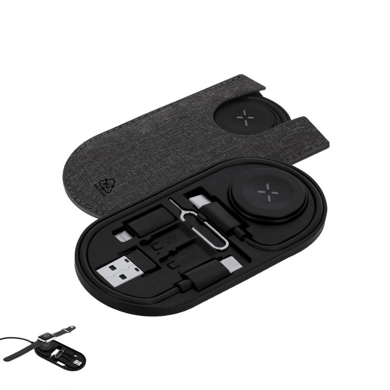 Nebrex - Geeignet für die datenübertragung. Anschluss Micro USB, Typ C und Lightning 5V DC 3A. SIM-Karten-Auswurfwerkzeug Inklus