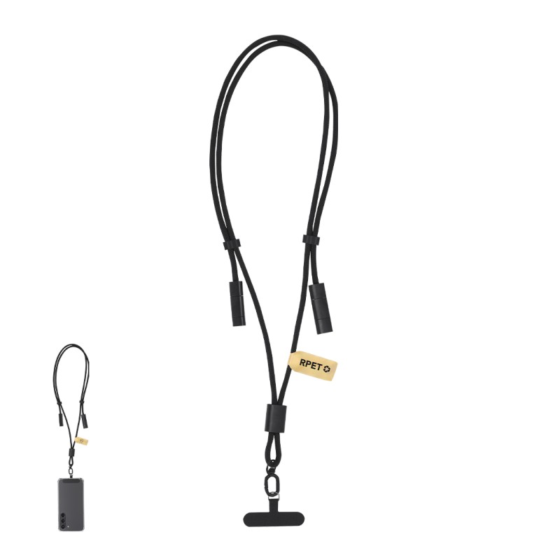 Tebrer - Anschluss Micro USB, Typ C und Lightning 5V DC 2.4A | Reclycling Aluminium/ Polyester RPET