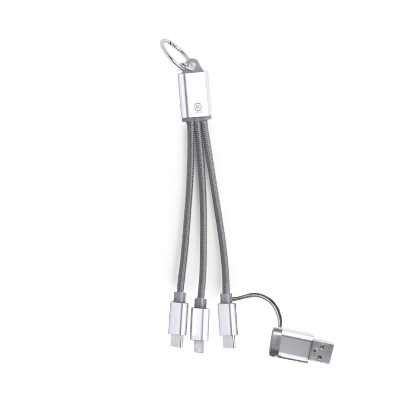 Bikoc - Anschluss Micro USB, Typ C und Lightning 5V DC 2.4A | Reclycling Aluminium