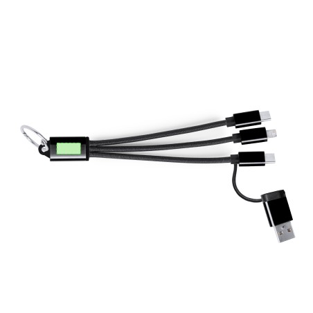 Bikoc - Anschluss Micro USB, Typ C und Lightning 5V DC 2.4A | Reclycling Aluminium
