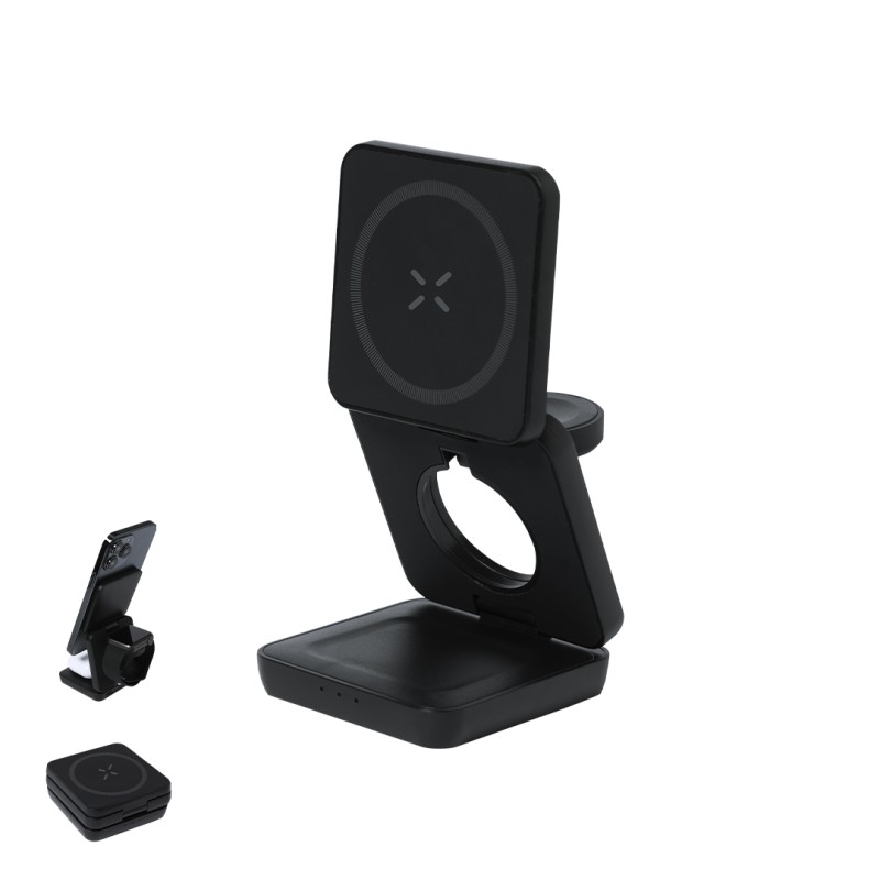 Komal - Drahtlos 15W. Magnetisch. Faltbar | Reclycling ABS