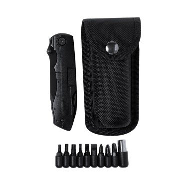 Eliana - 10 Accessoires. 10 Fonctions. Étui Polyester | Acier Inox
