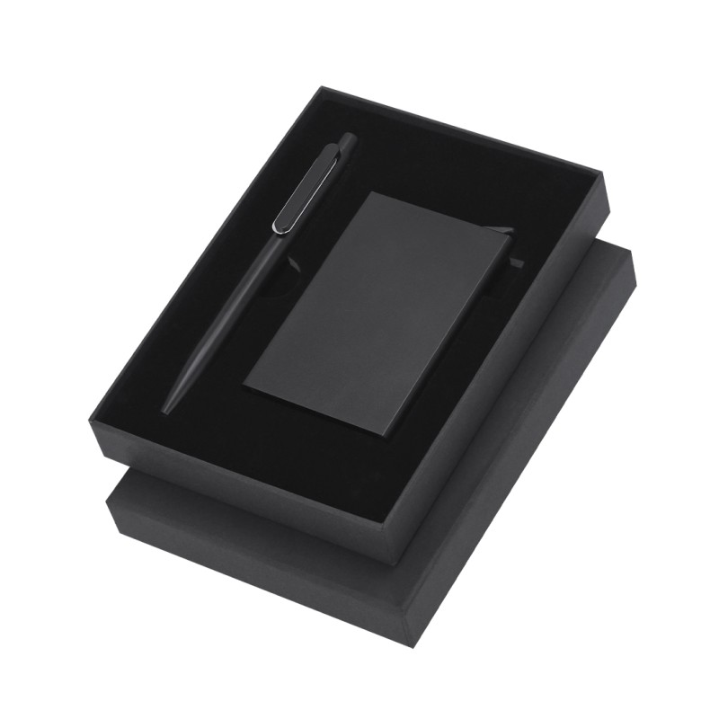 Randolph - Visitenkartenetui RFID Schutz, 1 Abteilung. Kugelschreiber | Reclycling Aluminium