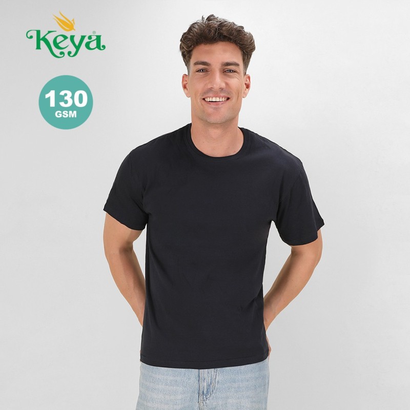 T-Shirt Adulte Couleur "keya" personnalisé MC130 T-Shirt Adulte Couleur "keya" personnalisé MC130