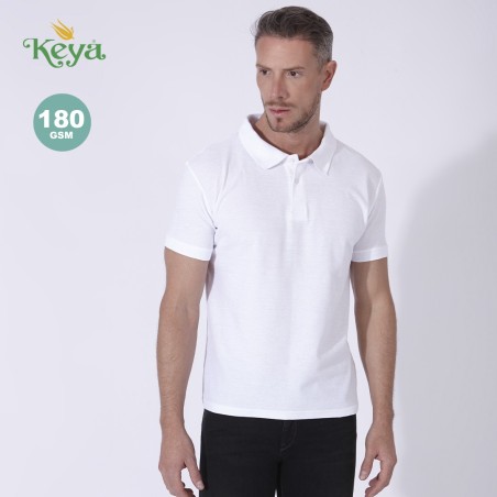 Achetez Polo Adulte Blanc "keya" MPS180 pas cher sur Amc Pub