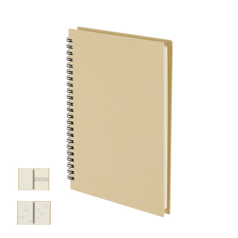 Celik - Hardcover-Abdeckung. 80 Blätter + 13 Planung Blätter | Reclycling Pappe